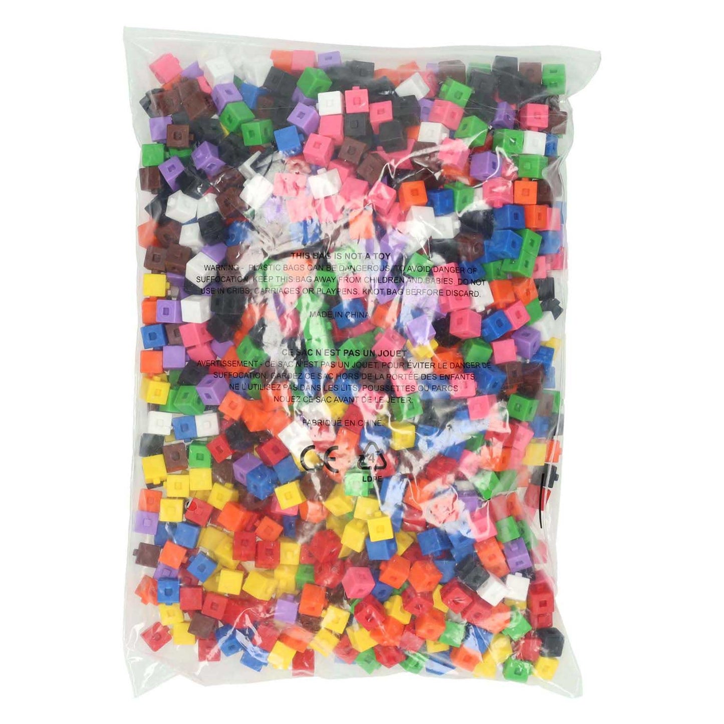 Cubes centimétriques connectables - 1000 pcs