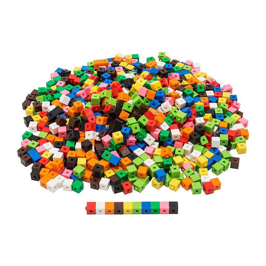 Cubes centimétriques connectables - 1000 pcs
