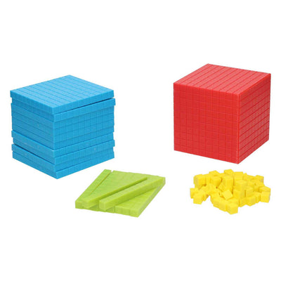 Blocs colorés Lobbes avec boîte de rangement - 121 pcs