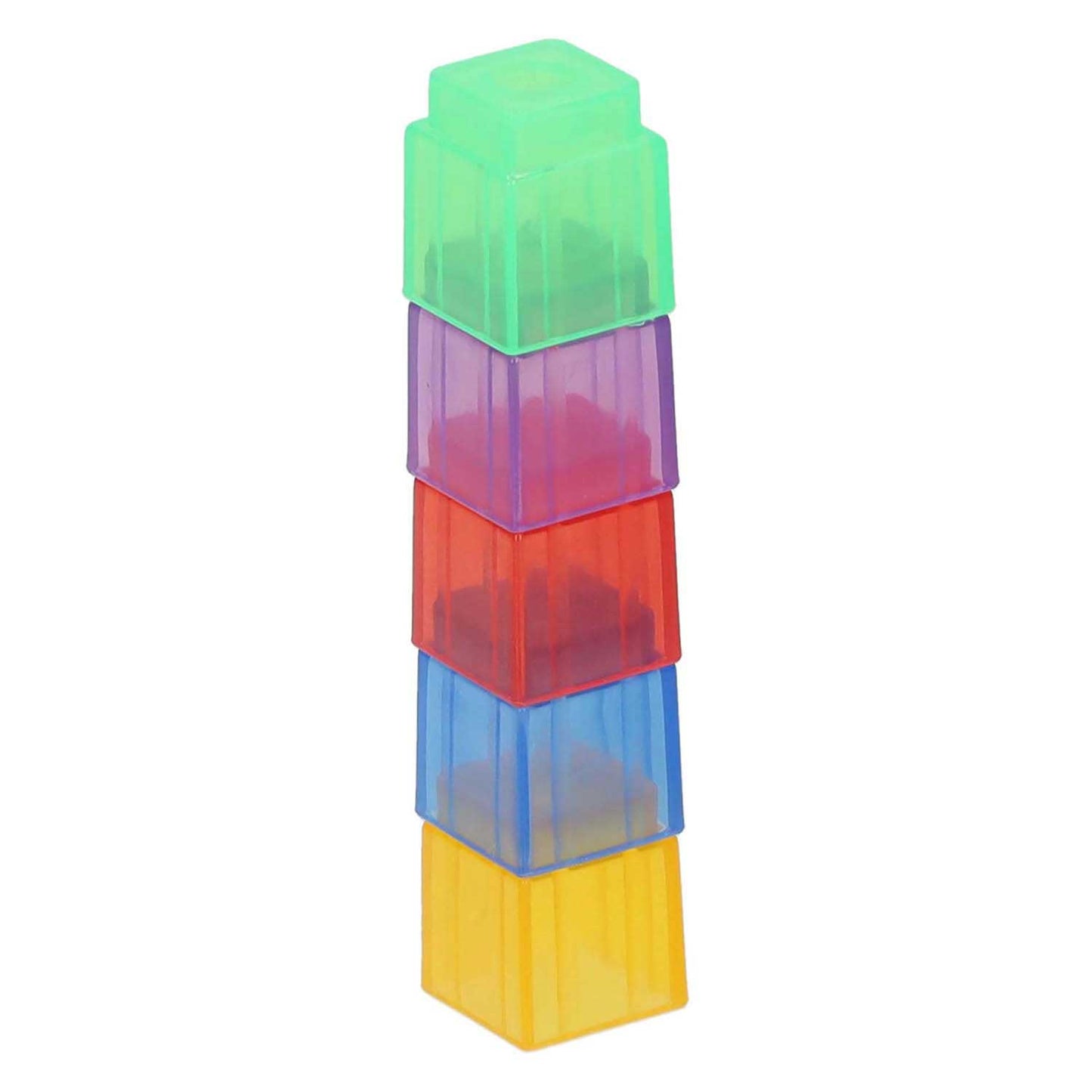 Blocs de comptage colorés transparents - 90 pcs.