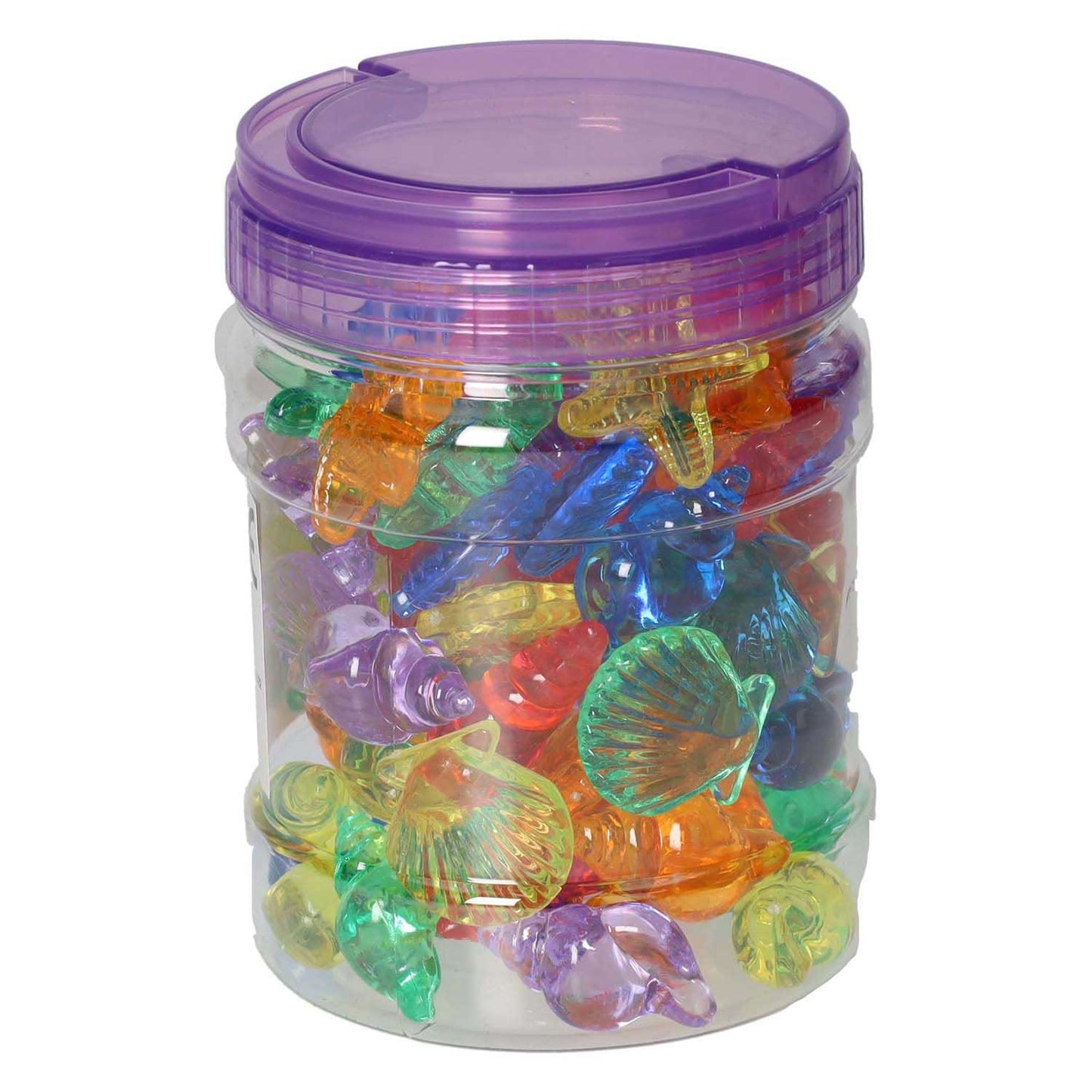 Figurines coquillages transparents - 72 pcs