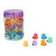 Canards de jeu transparents colorés - 60 pcs.