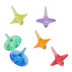 Toupies transparentes colorées - 26 pcs.