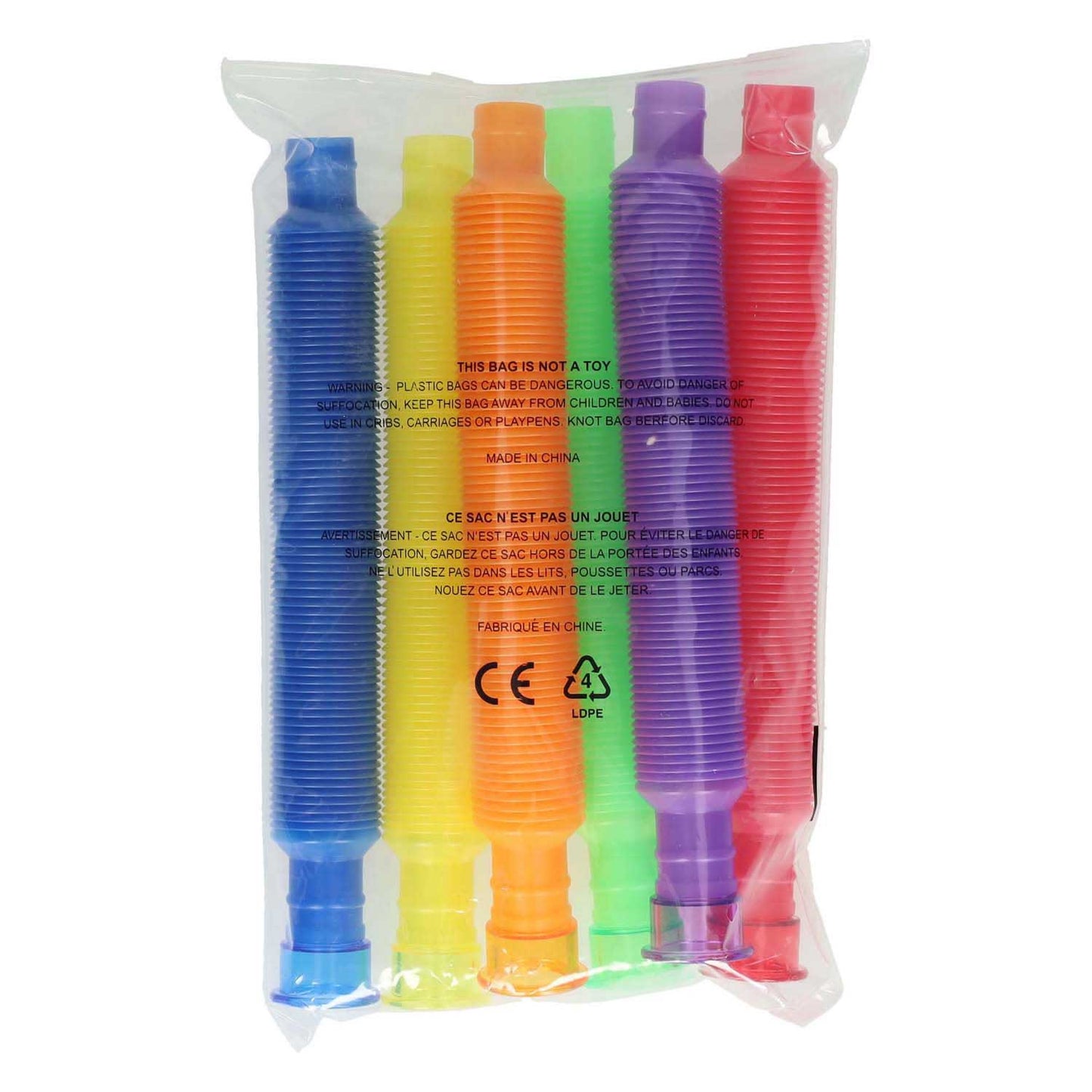Tubes extensibles colorés - 6 pcs.
