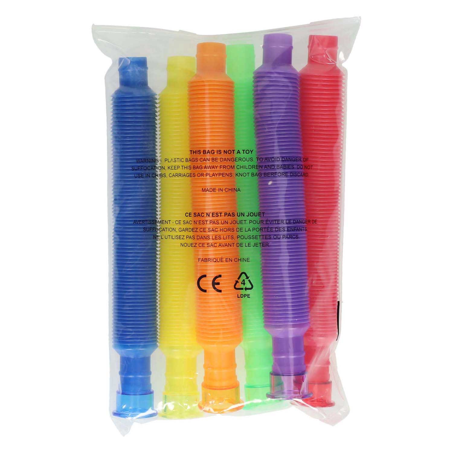 Tubes extensibles colorés - 6 pcs.