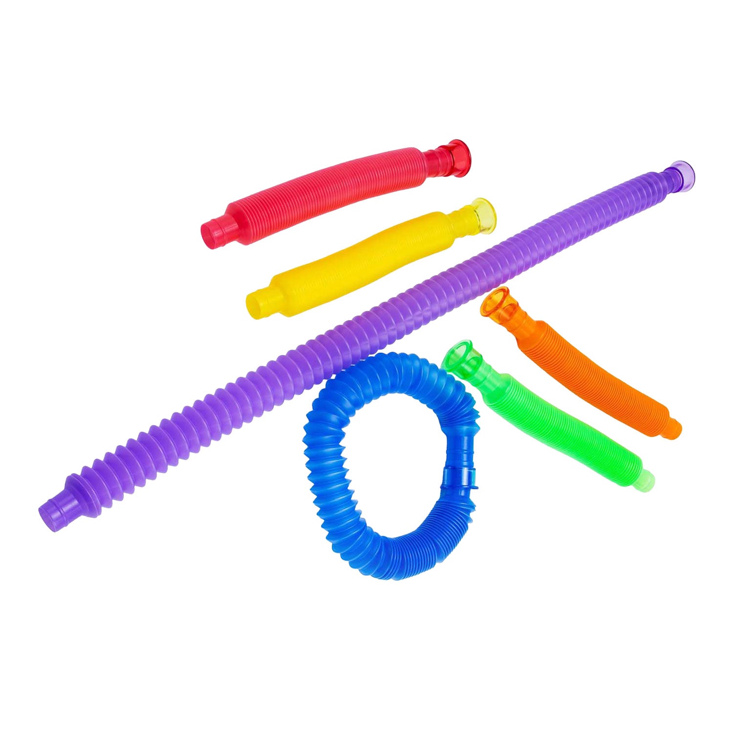 Tubes extensibles colorés - 6 pcs.