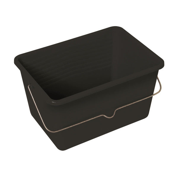 Seau de peinture Betra en plastique noir (12 litres)