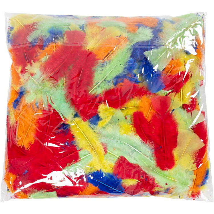 Creativ company duvet, l: 7-15 cm, différentes couleurs, 100 gr 1 sachet