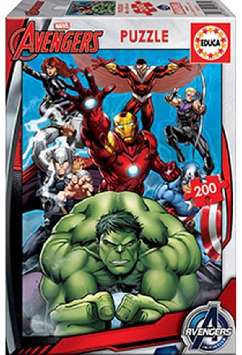 Marvel educa - : les vengeurs - puzzle de 200 pièces