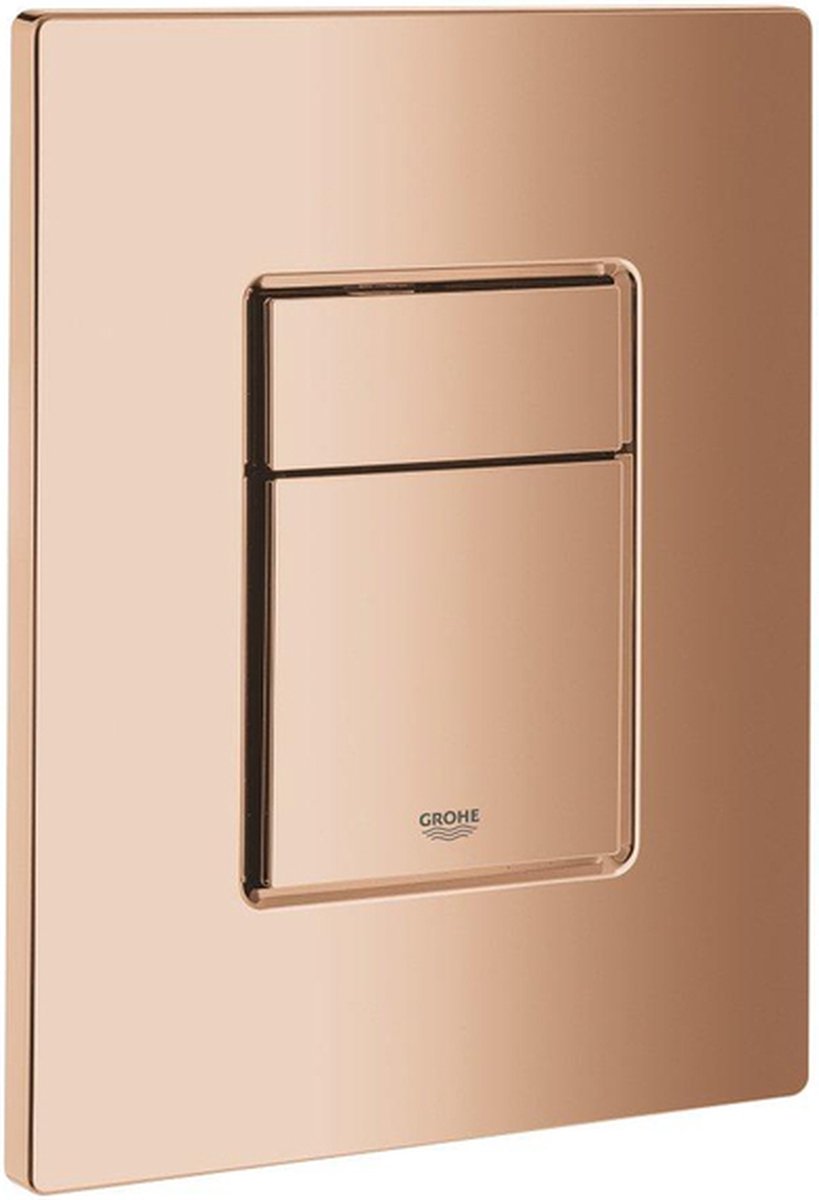 Panneau de commande cosmopolite Grohe skate dualflush horizontal vertical en plastique coucher de soleil chaud