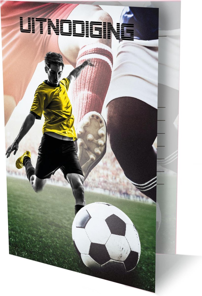 Invitations de football, 6 pièces.