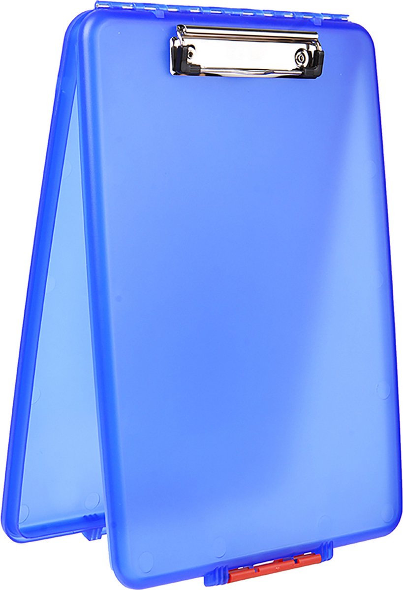 Porte-bloc Seco a4 - bleu - avec compartiment de rangement - slimline - se-sc1517-be