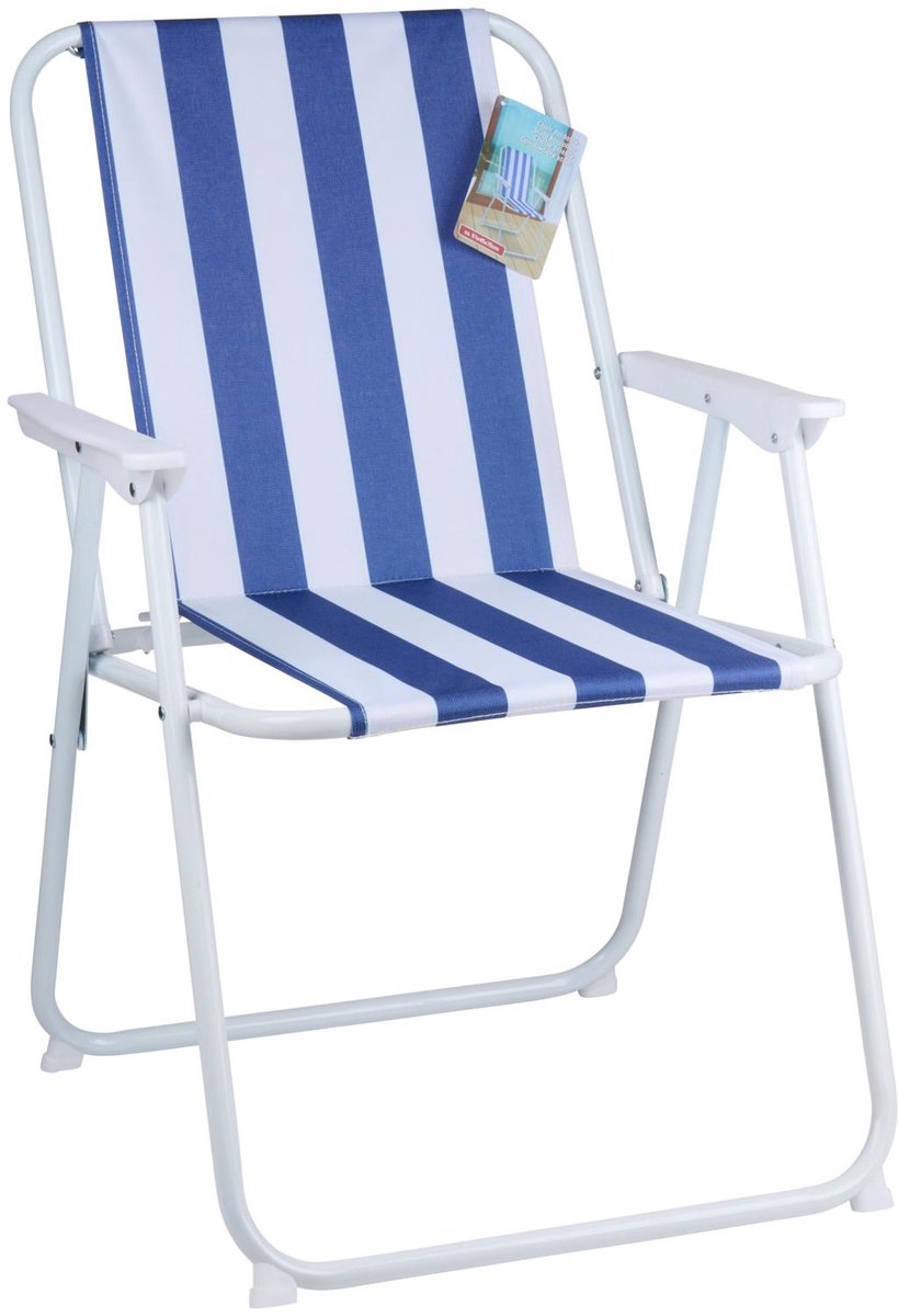 Chaise sans marque pliable bleue sans marque