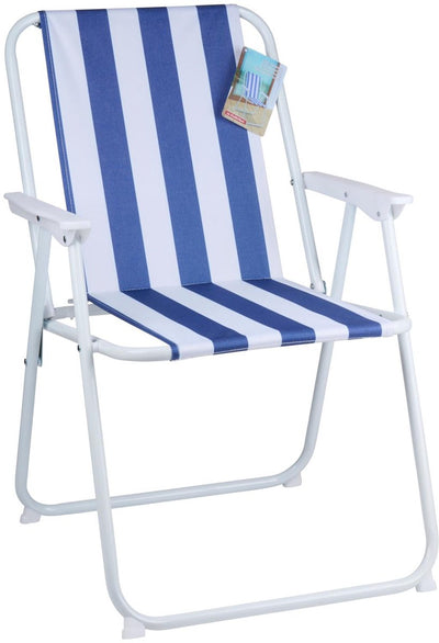Chaise sans marque pliable bleue sans marque