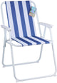 Chaise sans marque pliable bleue sans marque