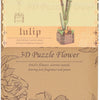 Kit de construction 3D en bois tulipes - 60 pièces.