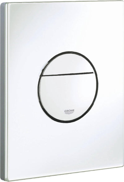 WC à panneau de commande Grohe nova cosmopolitan - double chasse - plastique - blanc alpin