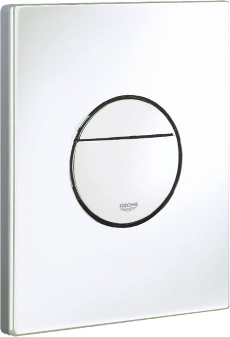 WC à panneau de commande Grohe nova cosmopolitan - double chasse - plastique - blanc alpin
