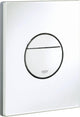 WC à panneau de commande Grohe nova cosmopolitan - double chasse - plastique - blanc alpin