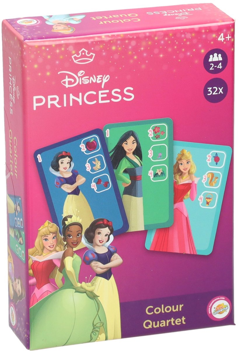 Quatuor de princesses Disney - 32 cartes