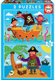 Educa - puzzle - 2 x 20 pièces - pirates