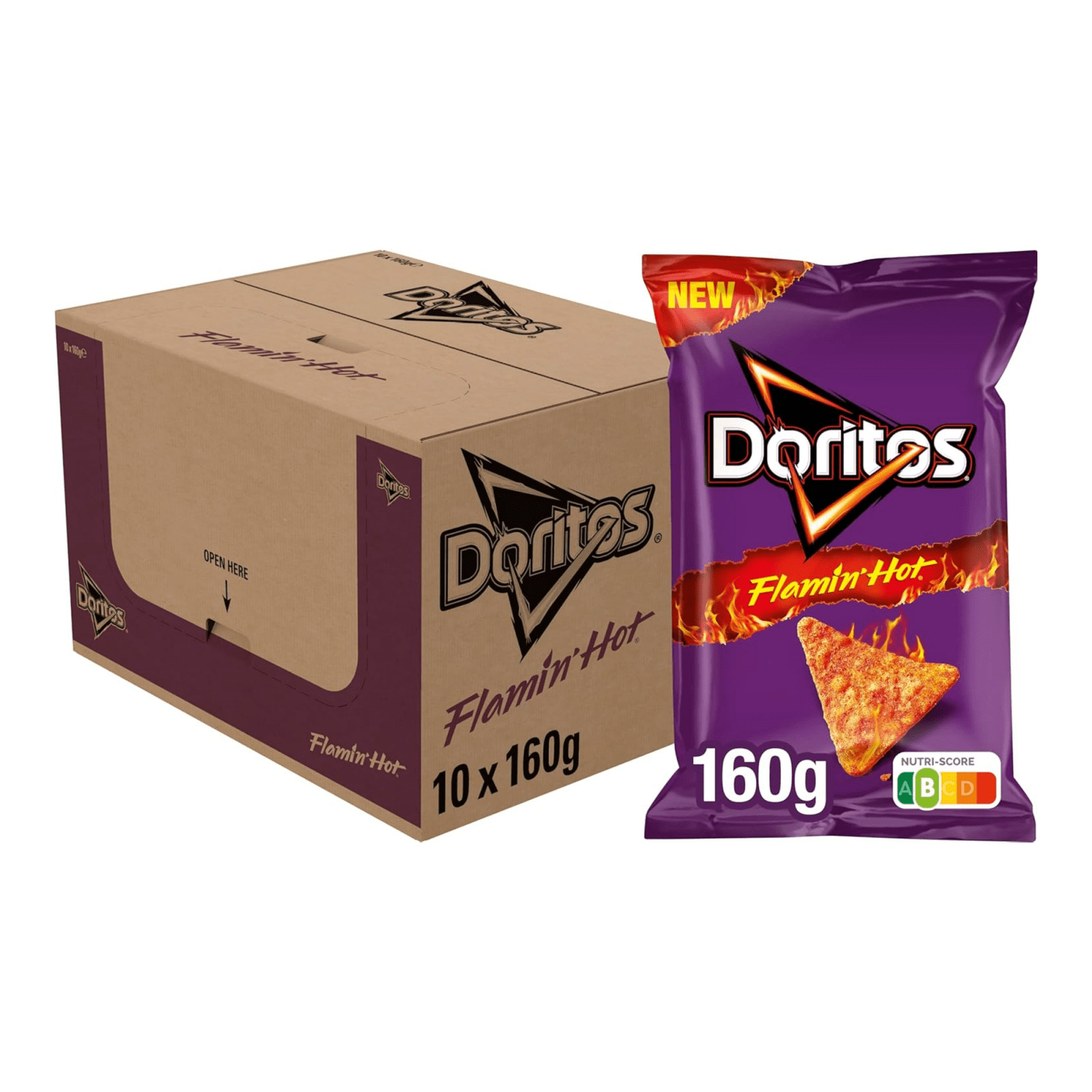 Doritos flambés chauds (10x 160gr)
