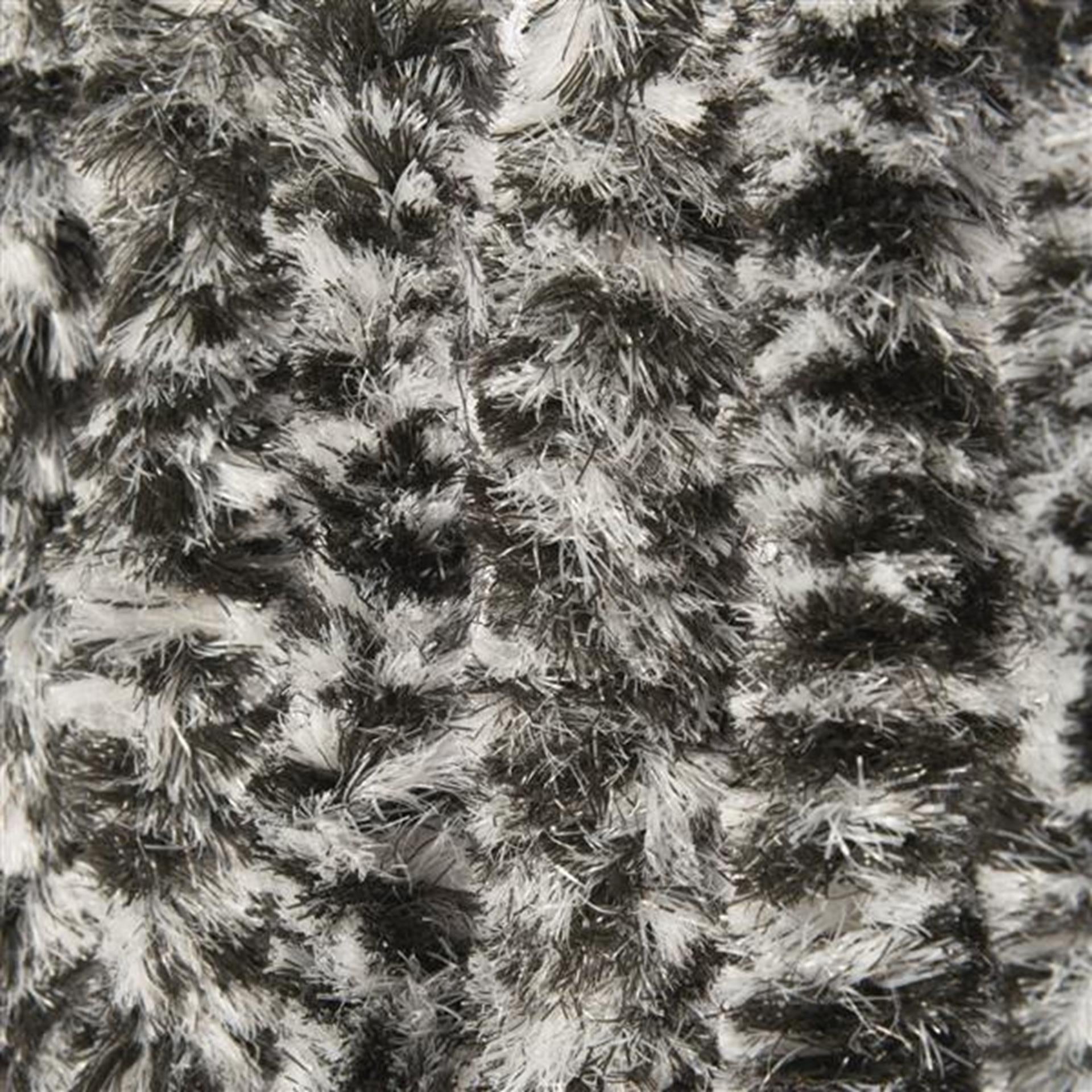 Wicotex rideau de porte quenouille 100x240cm noir blanc gris