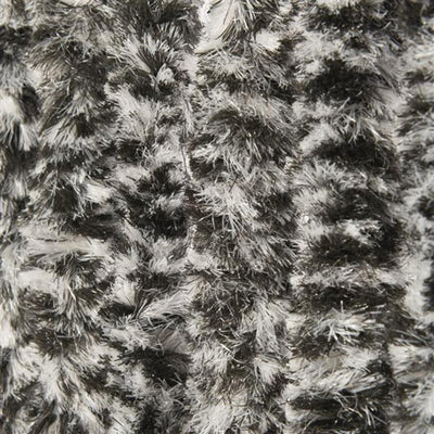 Wicotex rideau de porte quenouille 100x240cm noir blanc gris