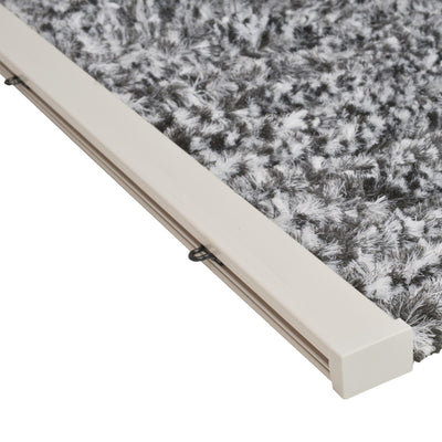 Wicotex rideau de porte quenouille 100x240cm noir blanc gris