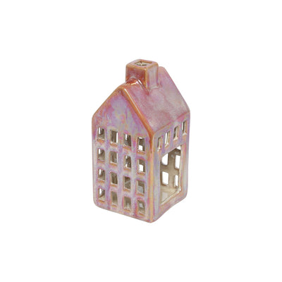 Countryfield photophore maison m rouge 7,8x7,8x16cm