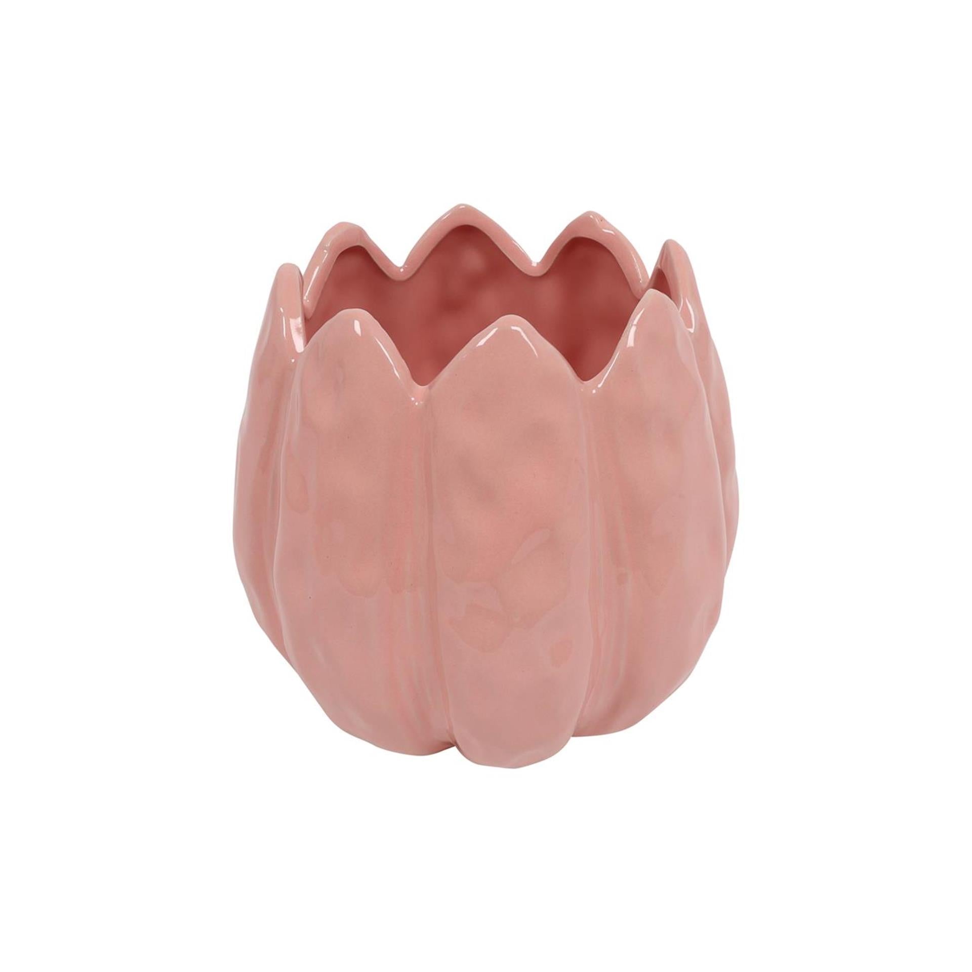 Countryfield pot de fleur tulipe s rose 12x12x13cm