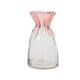 Vase Decoris verre h20,5cm rose tendre