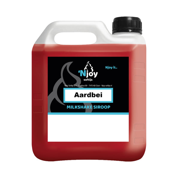 Sirop de shake à la fraise Njoy (2 litres)