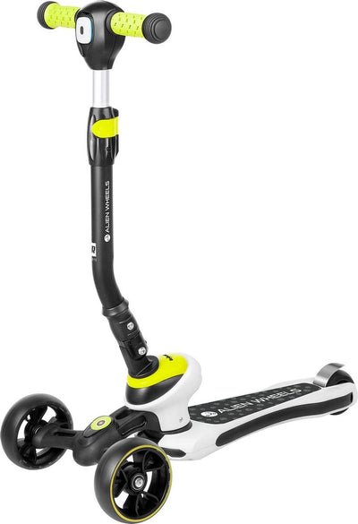 Rebel electro rebel zab0122g - trottinette enfant à trois roues 'alien wheel', à partir de 3 ans, jaune