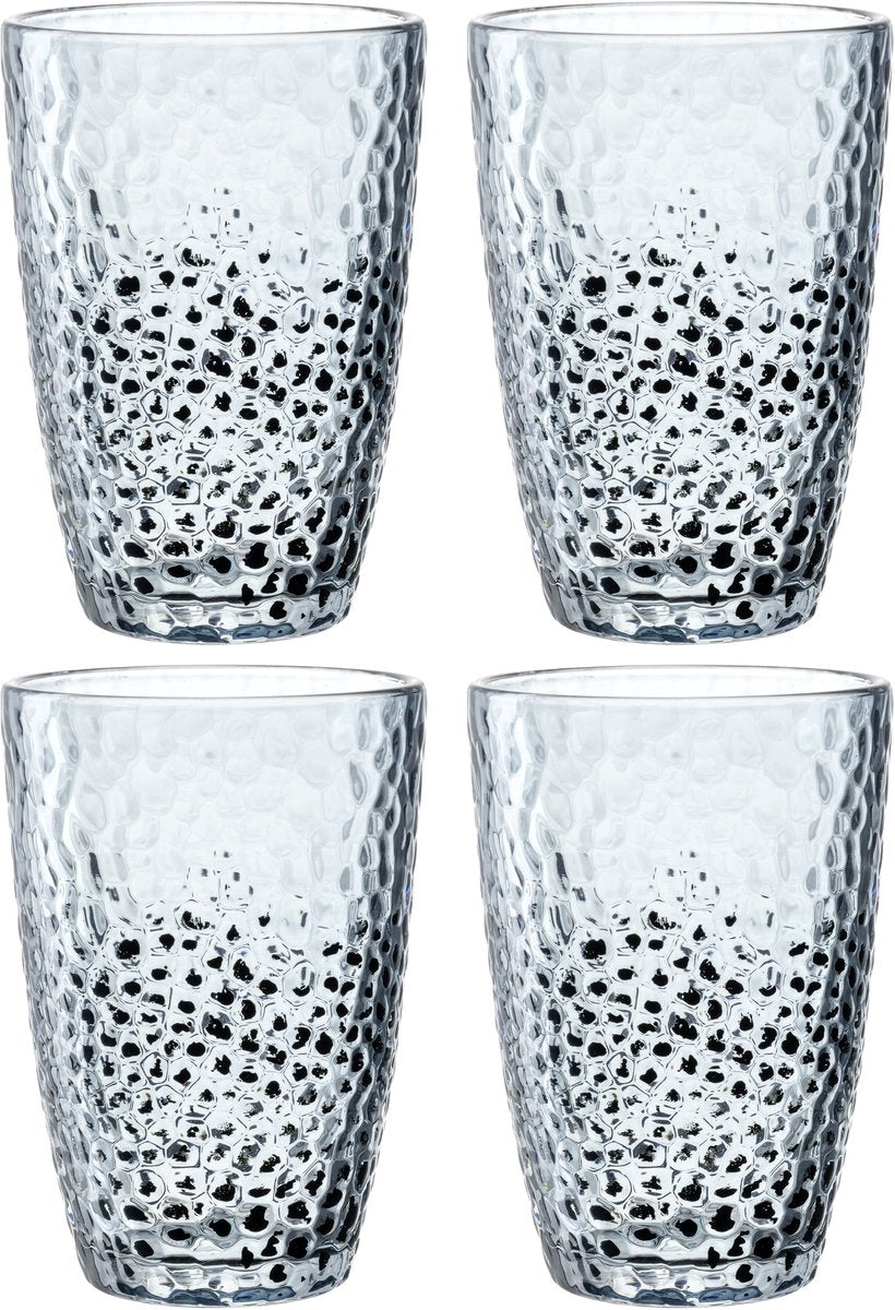 Verre à long drink Leonardo 340ml bleu matera - lot de 4
