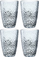 Verre à long drink Leonardo 340ml bleu matera - lot de 4
