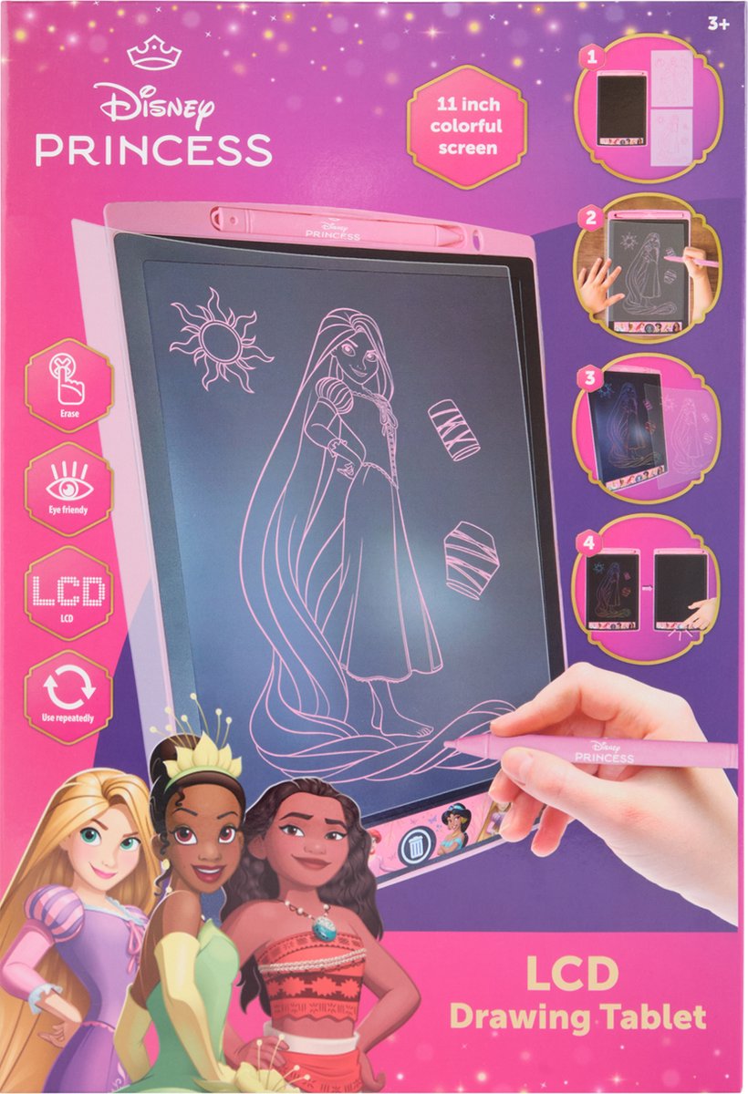 Cananenco Princess LCD Drawing Board Regenboog