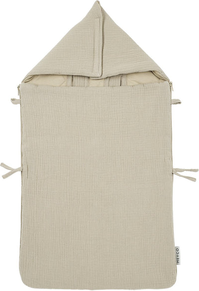 Chancelière Meyco baby uni - hydrophile prélavé - sable - 40x82cm