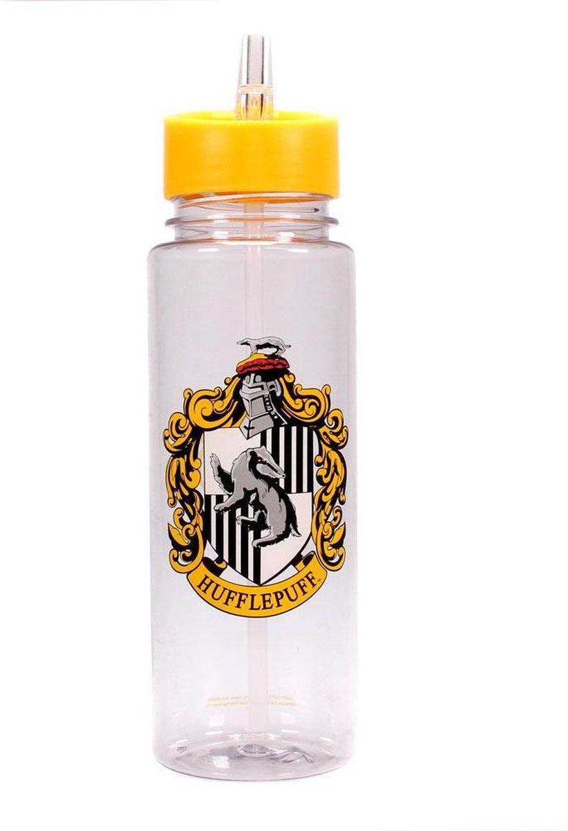 Bouteille d'eau Harry Potter Half Moon Bay - Bouteille d'eau avec écusson Poufsouffle - 700 ml - Orange