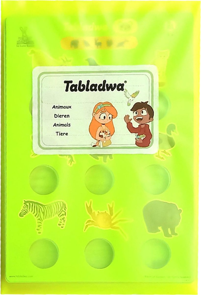 Geronimo games art du jeu - tabladwa : animaux (français) - jeu éducatif - 2 joueurs - dès 5 ans