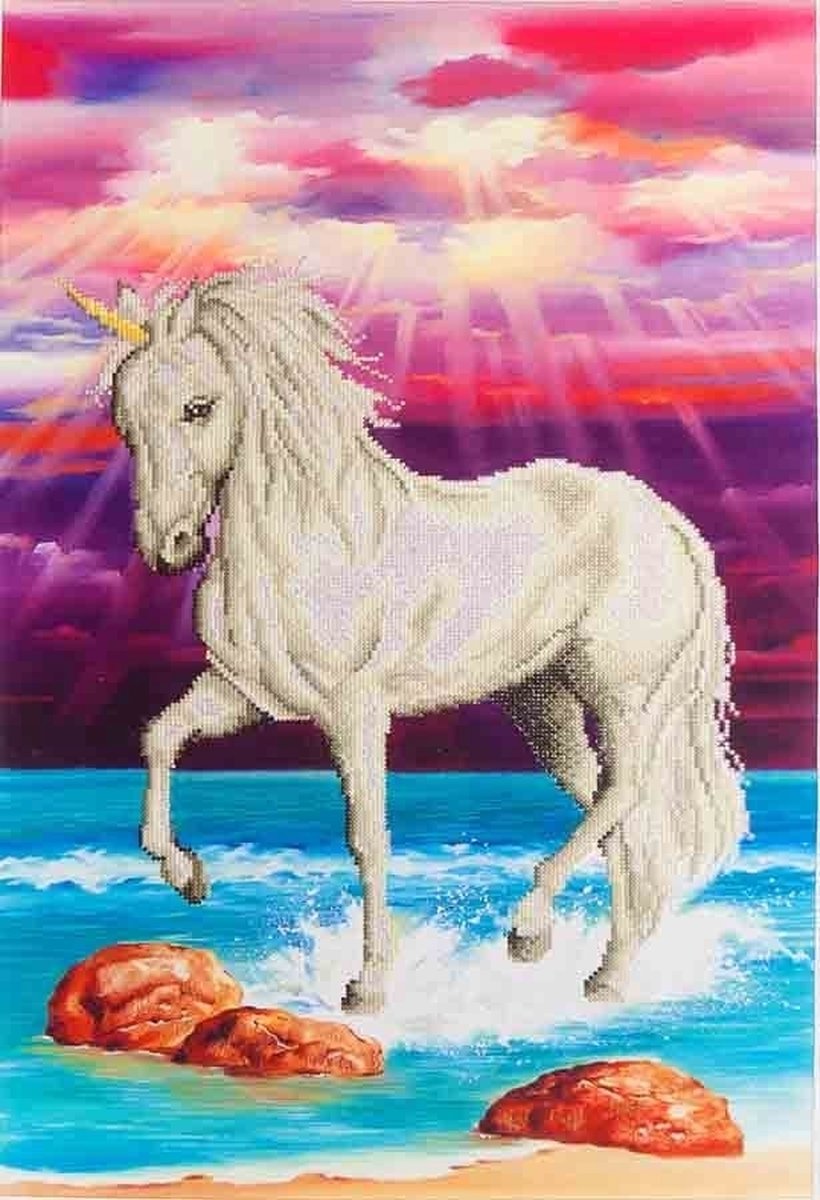 Diamond dotz® Diamond Dotz Licorne - Peinture diamant - 11 837 dotz - 77x51 cm