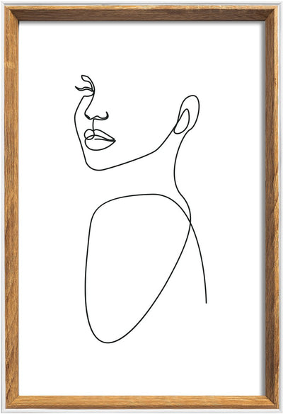 Silhouette Walther - cadre en bois - format photo 20x30 cm - nature