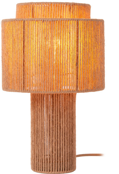 Lucide denice - lampe de table - ø 25 cm - 0xe27 - taupe