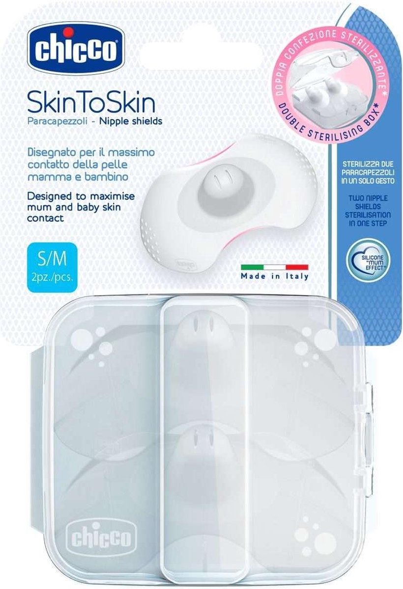 Chicco - téterelle en silicone skintoskin - s m