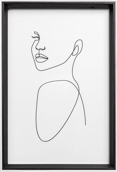 Silhouette Walther - cadre en bois - format photo 20x30 cm - noir
