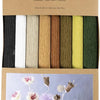 Papier crépon Creativ company, feuille 25x60 cm, taux de crêpe : 180%, 105 gr, naturel, 8 feuilles 1 boîte