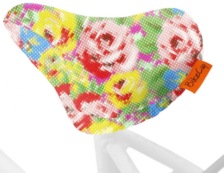 Bikecap Saddle Deck Flowers Stitchy