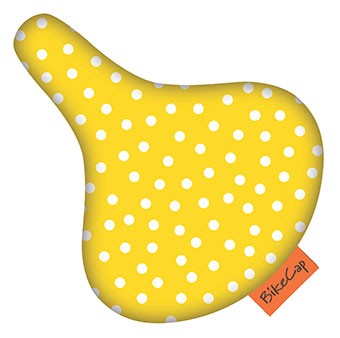 Bikecap saddlist jaune petit point