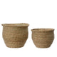 Decoris pot de fleur jonc 2 pièces