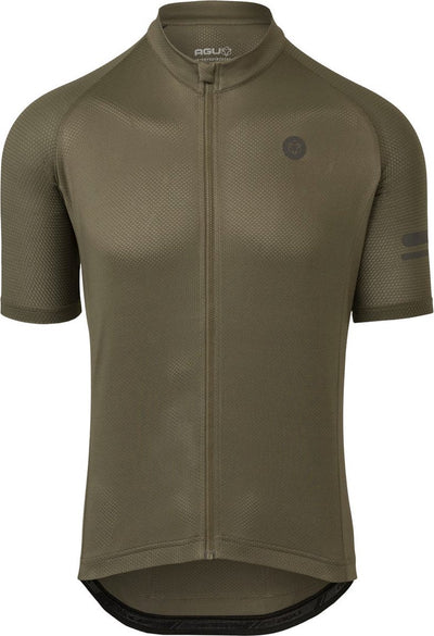 Agu chemise de cyclisme essentielle homme - manches courtes - vert armée - taille xxl